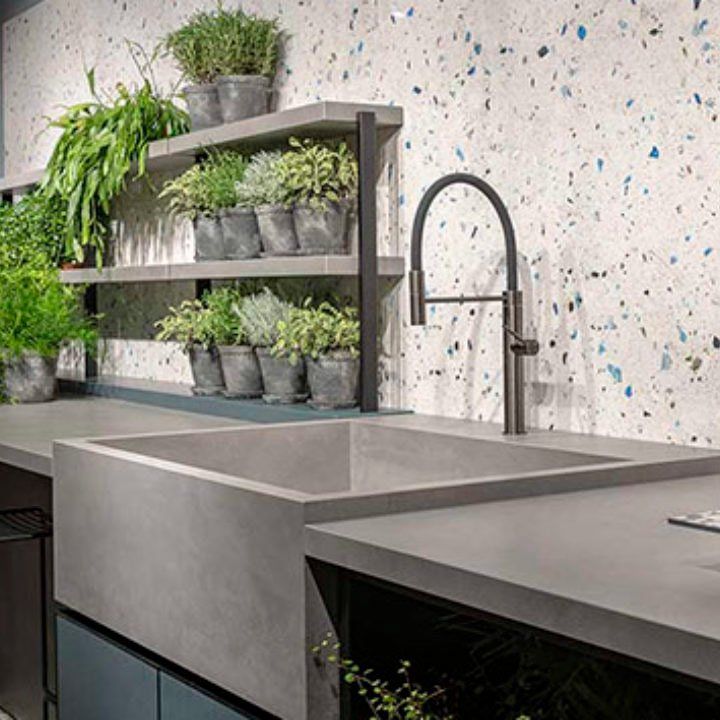 Encimera de cocina microcemento