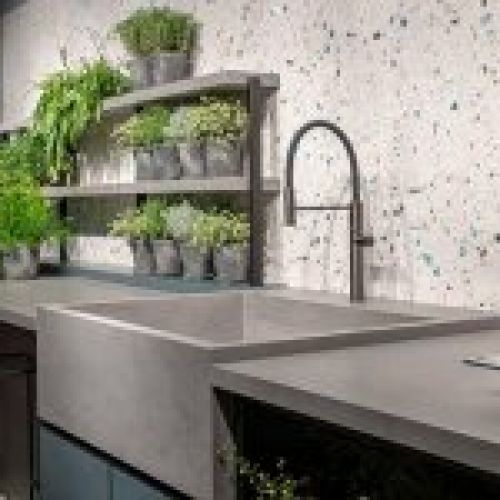 Encimera de cocina microcemento