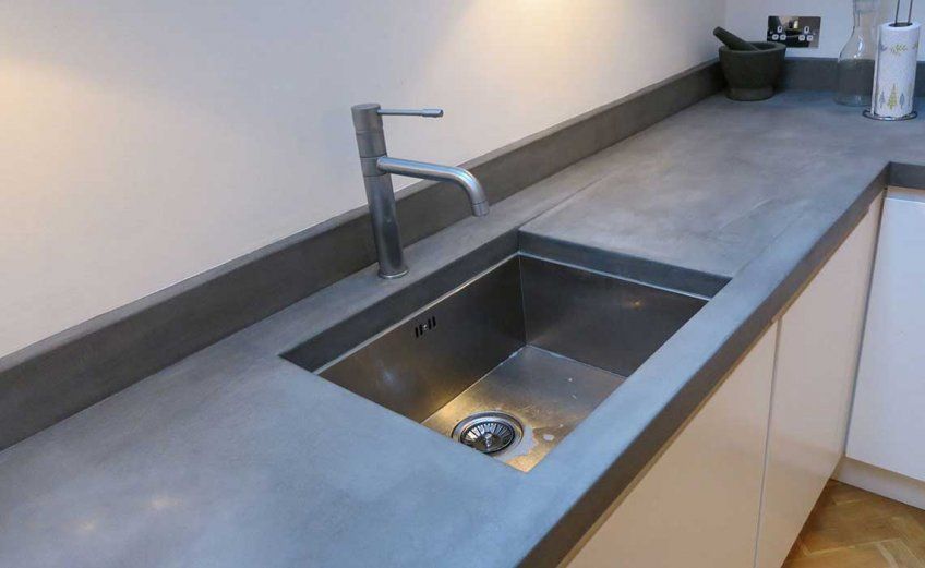 Encimera de cocina microcemento