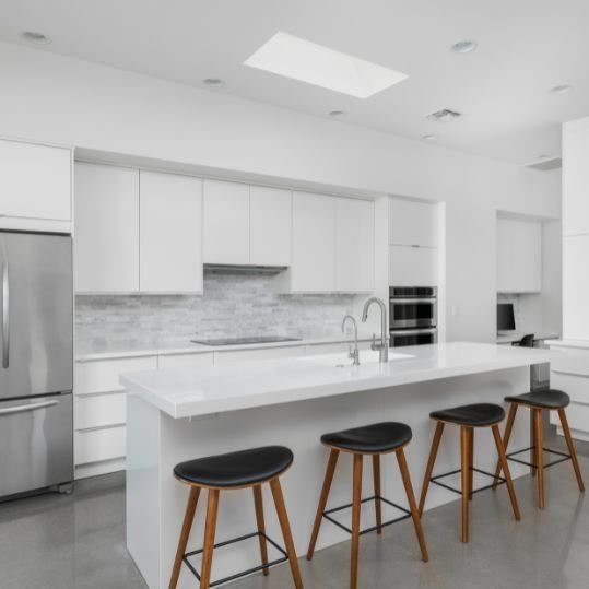 Cocina sin obra pintado