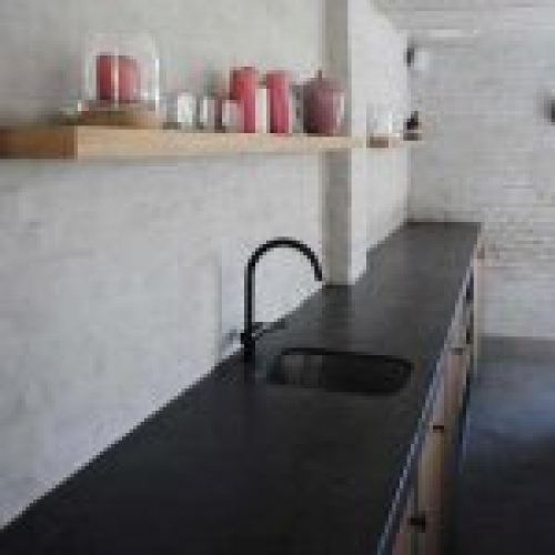 Encimera de cocina microcemento