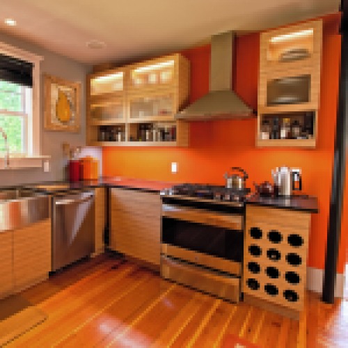 Cocina sin obra pintado